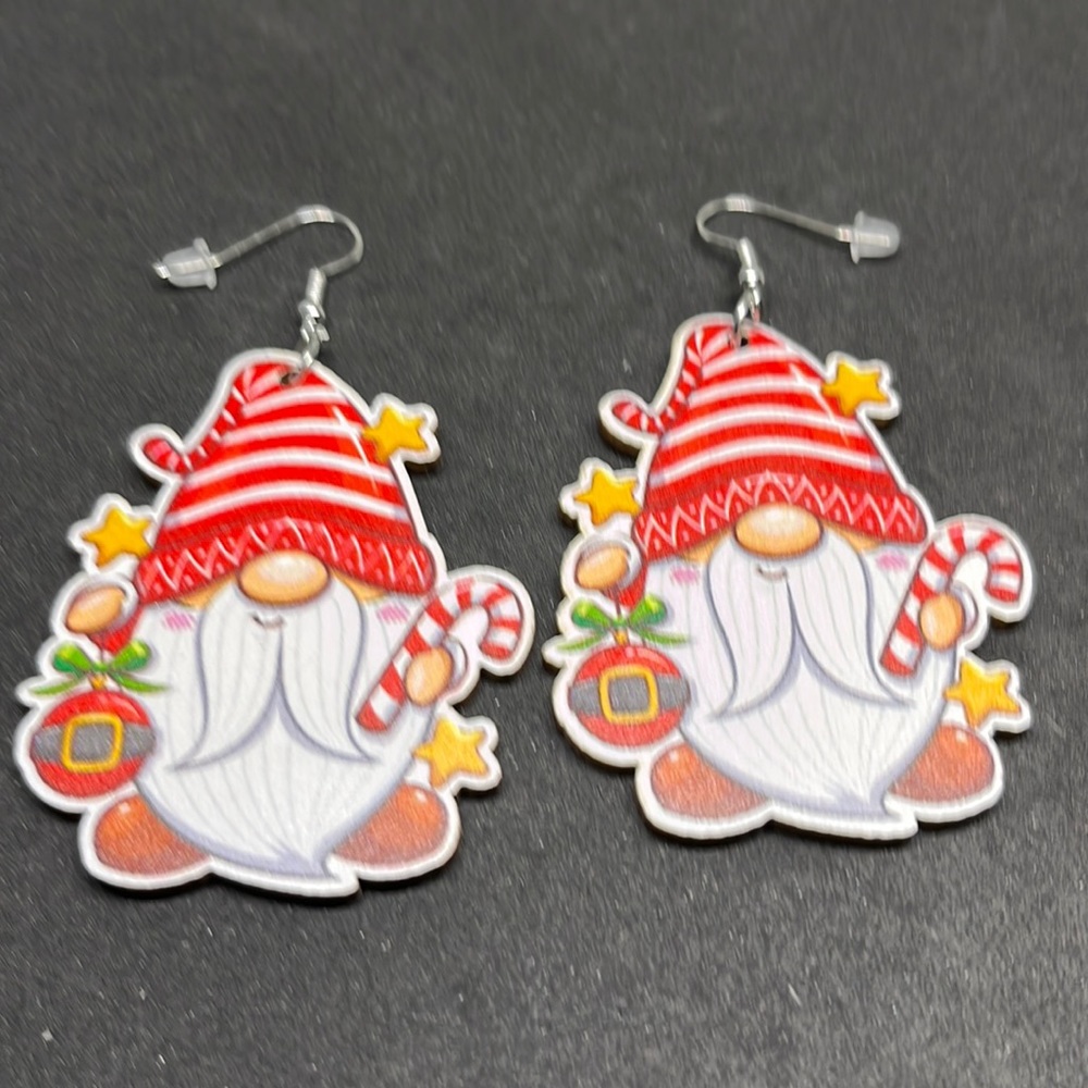 Earrings Christmas‎ gnomes